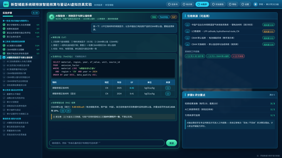 AI 智能体排放因子检索 / AI-assisted emission-factor retrieval